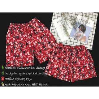 Quần hoa vintage - quần coca