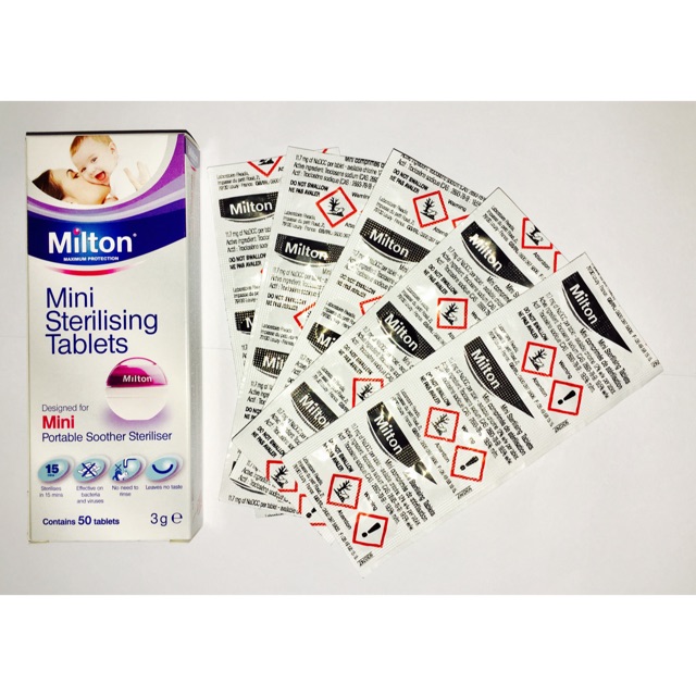Viên khử trùng Milton (50v/hộp, date mới nhất)
