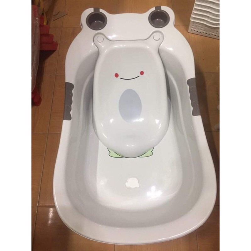 Chậu/thau tắm ếch cao cấp cho bé có van thoát nước:85-50cm