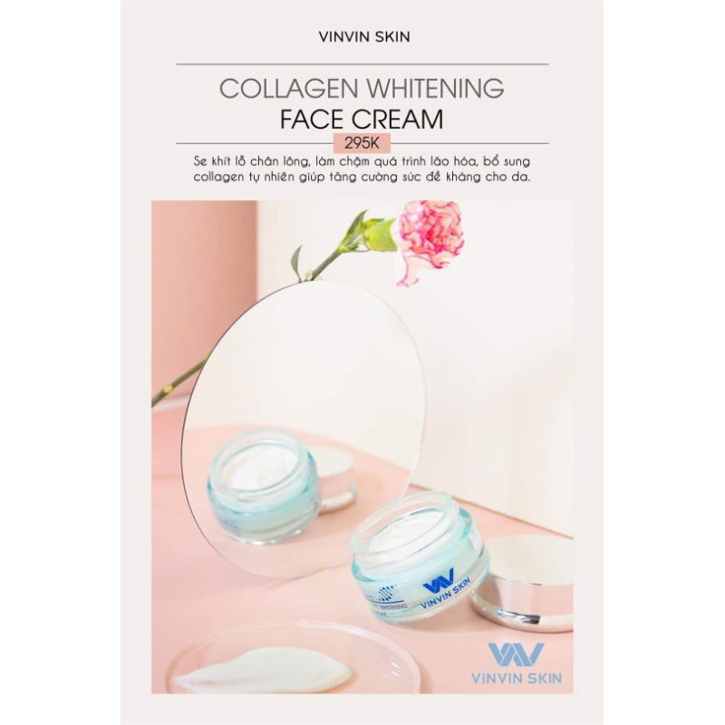 Kem Face dưỡng trắng phục hồi da hư tổn- COLLAGEN WHITENING FACE CREAM