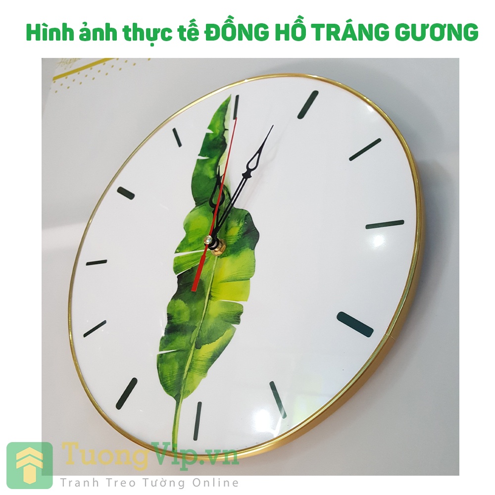 Đồng Hồ Treo Tường Tráng Gương Bãi Biển (Đường Kính 40cm)