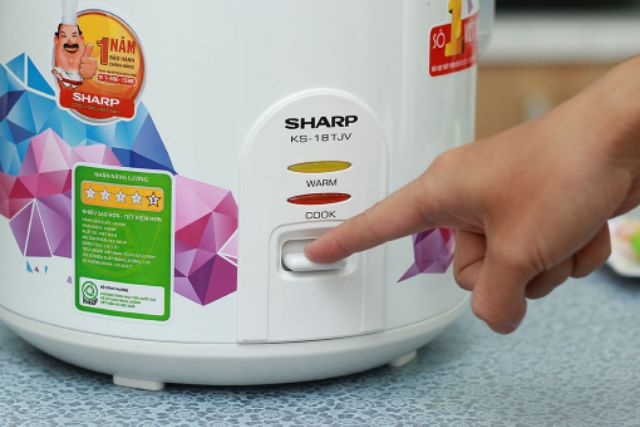 Nồi cơm điện Sharp 1.8 lít KS-18TJV hàng Trung bầy) | BigBuy360 - bigbuy360.vn