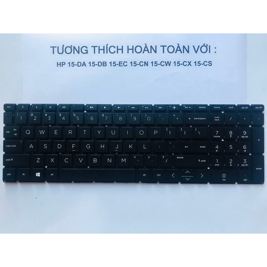 Bàn Phím HP 15-DA 15-DB 15-CE 15-CN 15-CW 15-CX 15-CS 15S-DU Hàng Mới 100% Bảo Hàng 12 Tháng Toàn Quốc