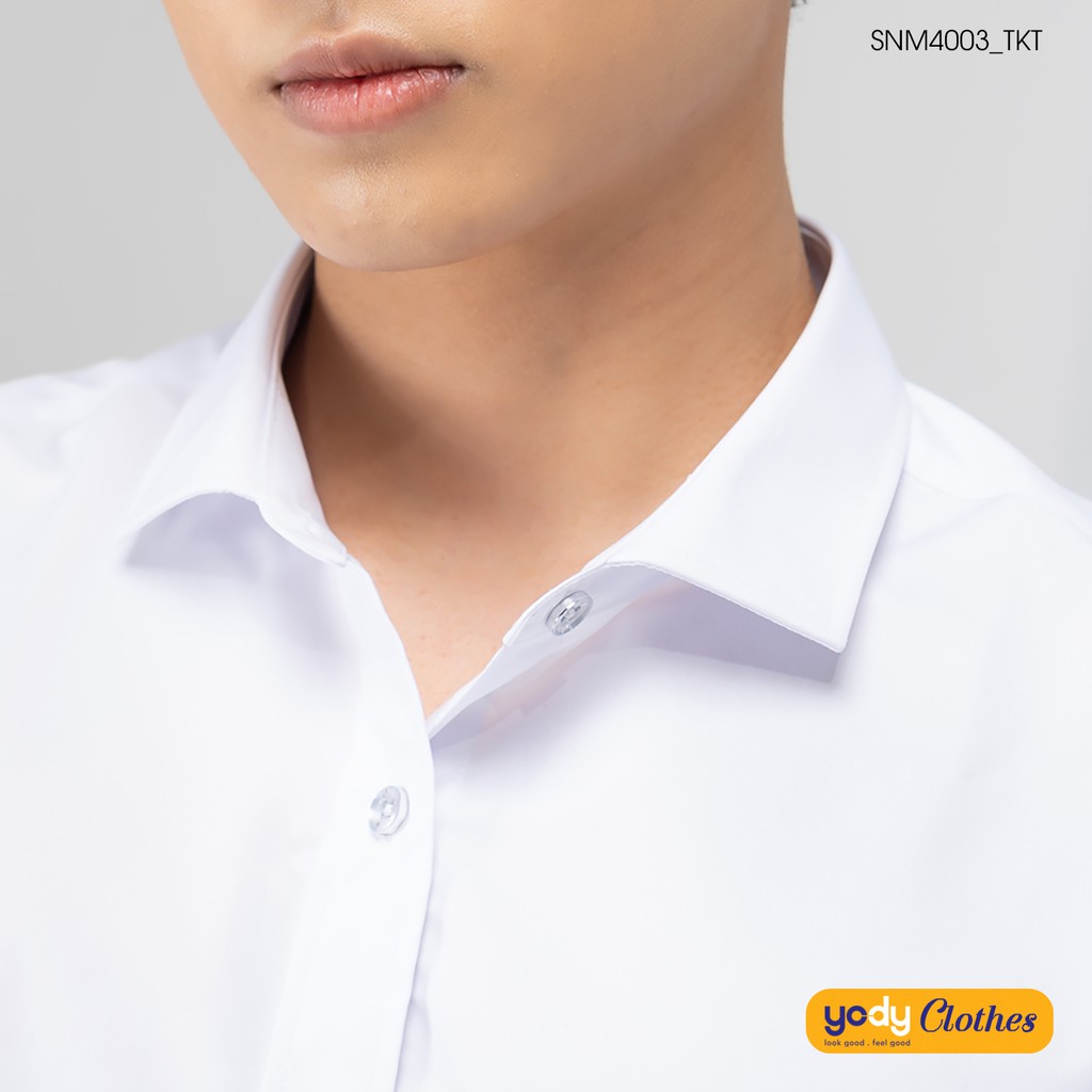 Áo sơ mi nam ngắn tay YODY cao cấp vải lụa nến khô thoáng giữ form SNM4001 | BigBuy360 - bigbuy360.vn