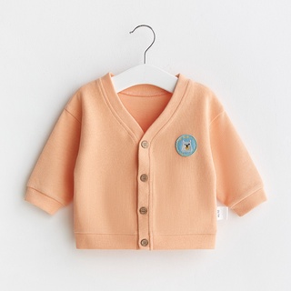 Áo khoác cardigan tay dài cổ chữ V dễ thương cho bé
