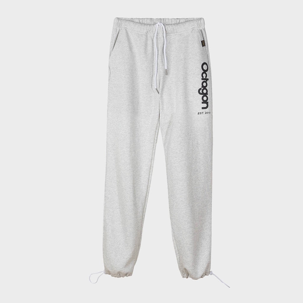 OCTAGON - Sweatpants Basic 2 In 1 - Quần dài ống bo - Màu xám