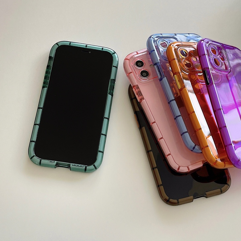 Ốp Điện Thoại Dẻo Trong Suốt Có Túi Khí Bảo Vệ Camera Cho iPhone 14 13 12 11 Pro MAX X XR XS MAX