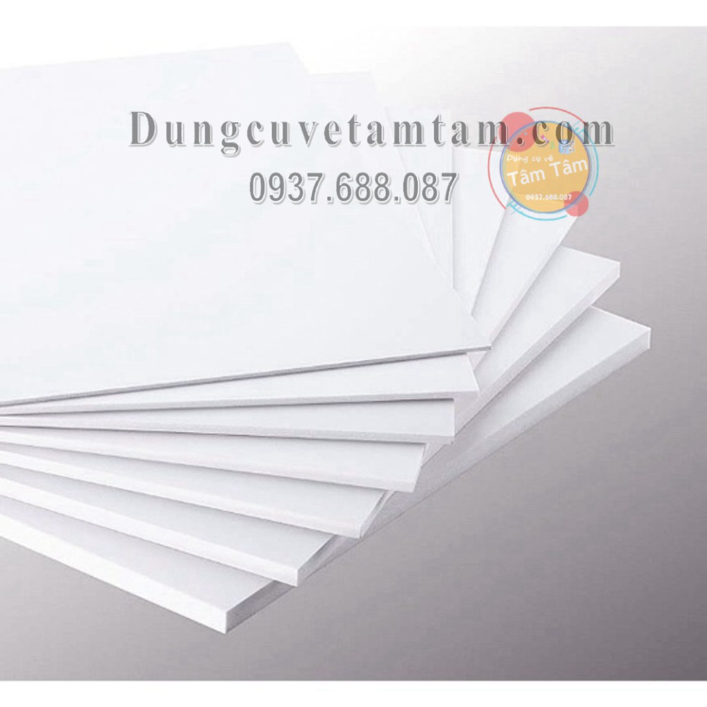 [ TÂM TÂM ]-Bìa Mô Hình Foam, Tấm Fomex,Tấm PVC Foam làm mô hình dày 2mm/3mm/5mm/8mm-Size A4/A3-Mô Hình