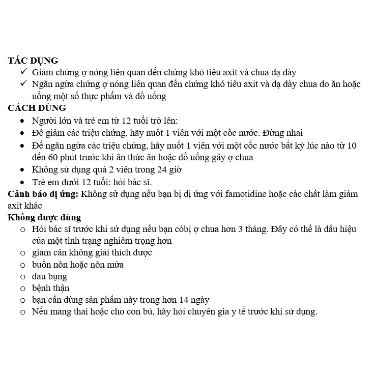 [DATE 12/2022] Zantắc 360° Maximum Strength Tablets 8, 25, 50, 90 TABLETS (8, 25, 50, 90 VIÊN)