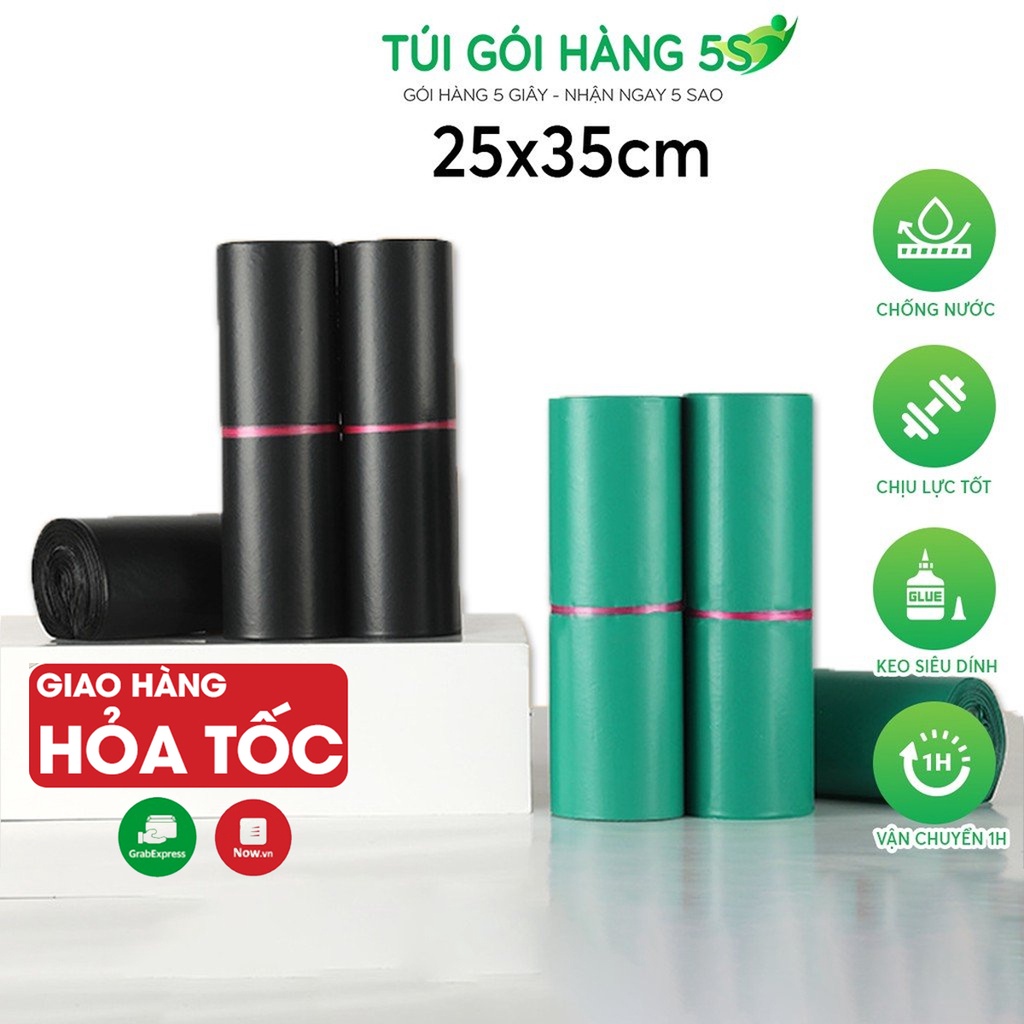 Túi Gói Hàng, Túi Đóng Hàng Niêm Phong Tự Dính 5S Kích Thước 25x35cm