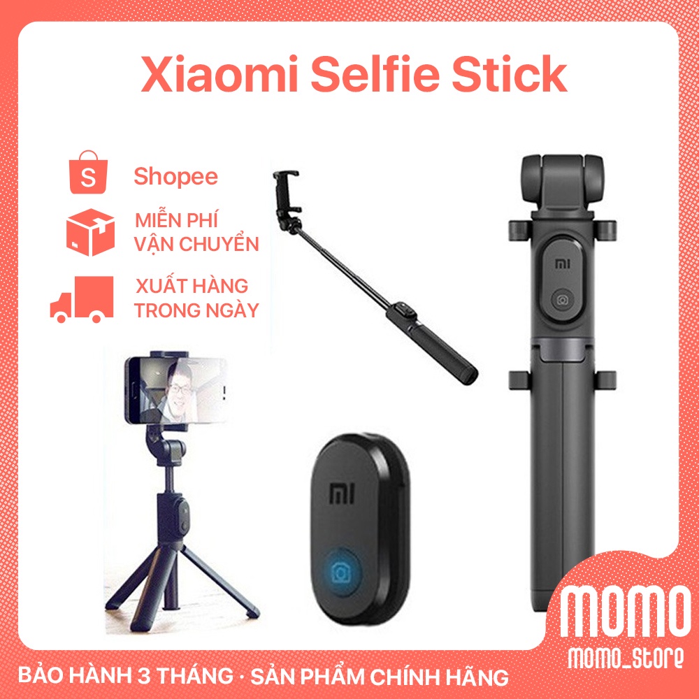 Gậy ( Đen) Xiaomi Selfie Stick Tripod Bluetooth 3 chân