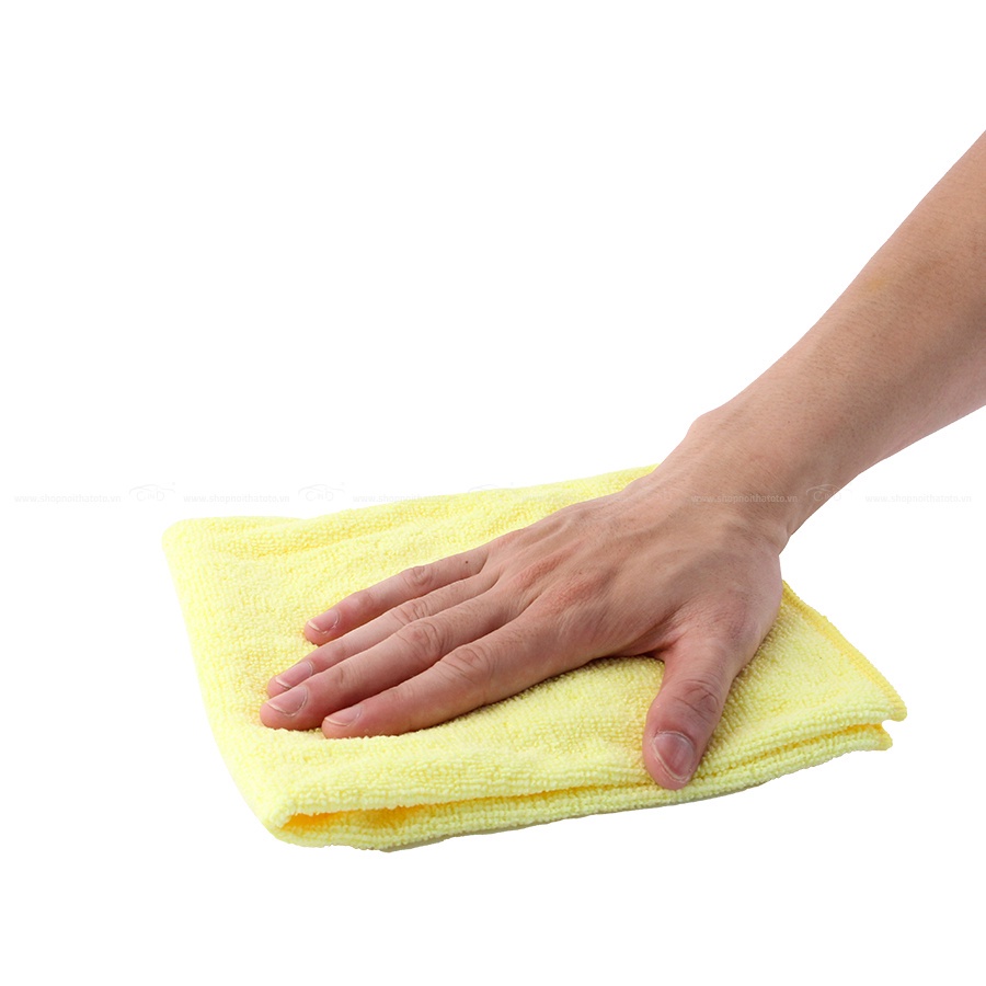 Khăn Lau Microfiber CIND Màu Vàng (40*40cm) Nhập Khẩu Chính Hãng