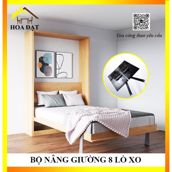 Bộ Nâng Giường Thông Minh 8 Lò Xo - Phụ Kiện Cho Ngôi Nhà Thông Minh - Bộ 2 Cái