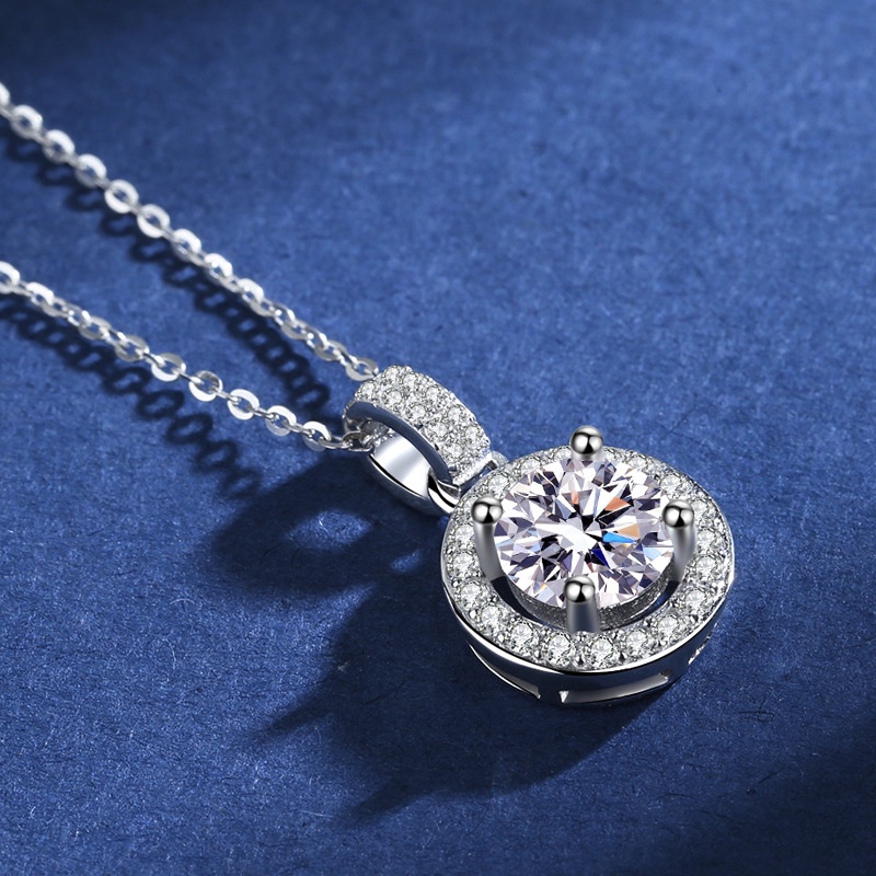 1 Vòng cổ Bạc 925 Đính Đá Zircon Lấp Lánh Sang Trọng