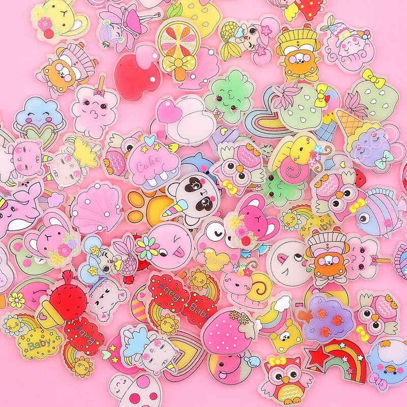 Set 10 Charm Hoa, Quả, Con Vật, Đồ Vật Nhiều Mẫu