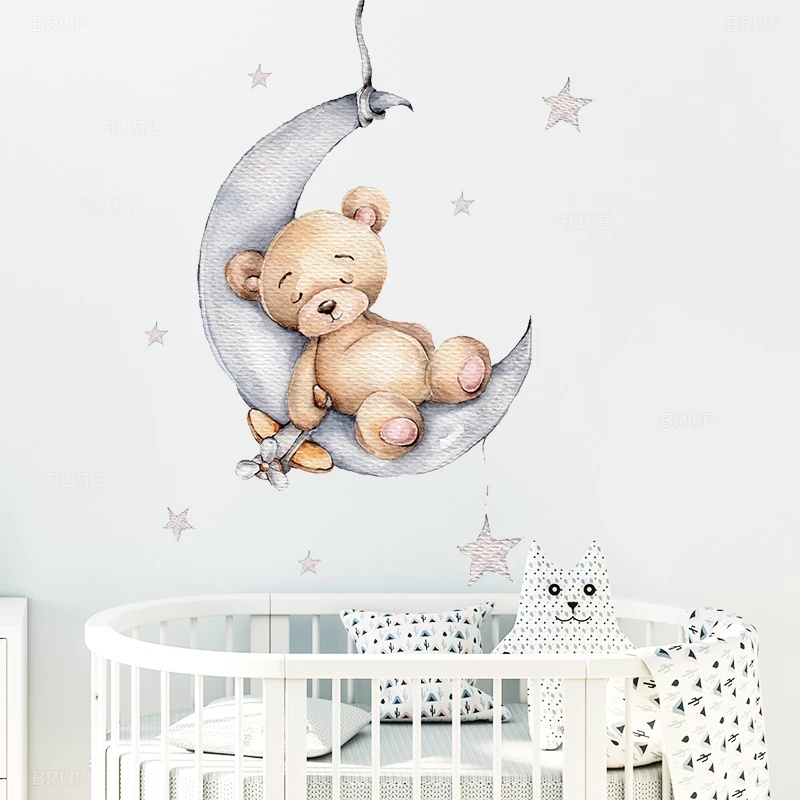 Miếng dán tường trang trí hình hoạt hình sáng tạo cho phòng trẻ em