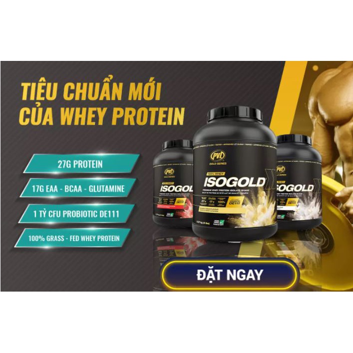 PVL ISO GOLD 2LBS Tăng Cơ Bắp Whey Cho Người Tập Thể Hình