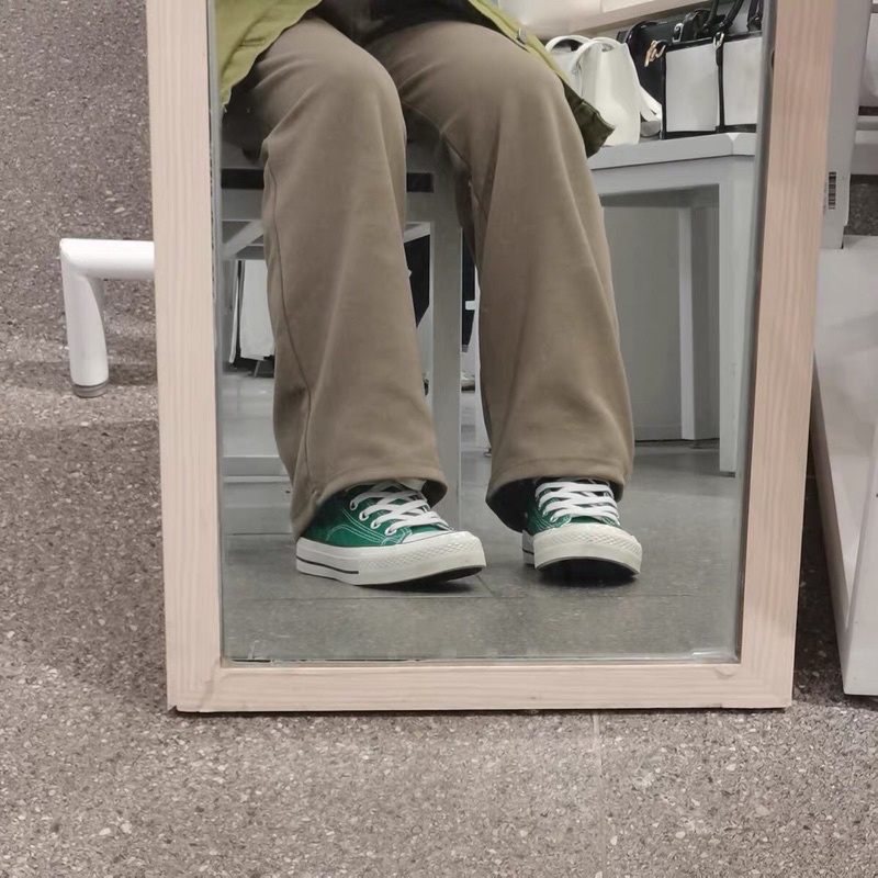 GIÀY CAO CỔ CONASER BẢN MÀU XANH LÁ - - giày đặt 15 ngày mới có hàng , sẵn xanh size 36, đen 39,40,43