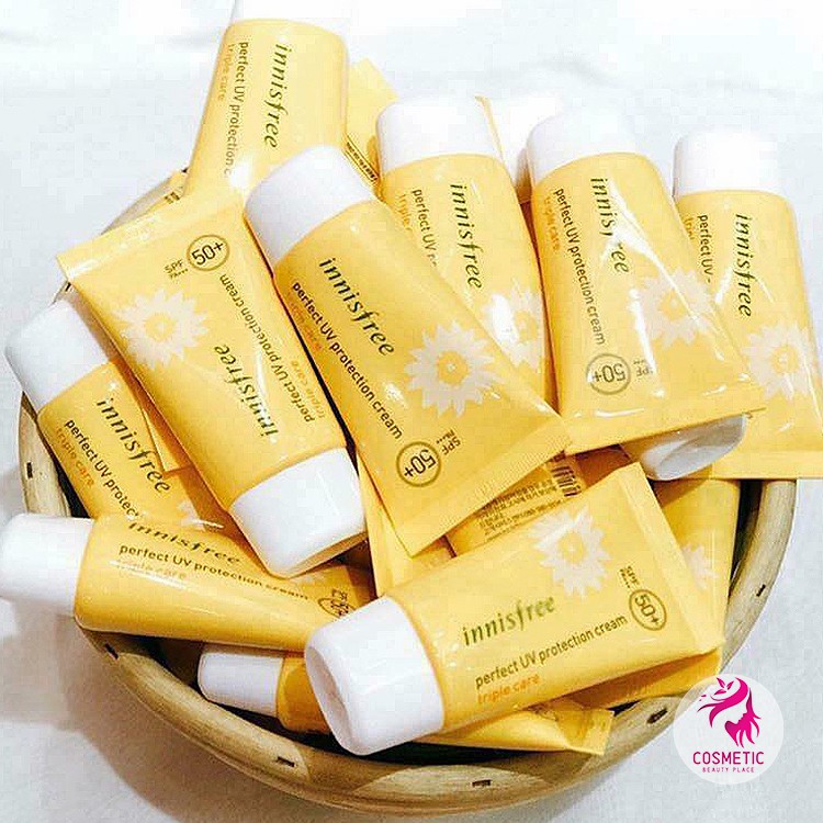 Kem Chống Nắng Innisfree Perfect UV Protection Cream Triple-Care SPF50 PA+++ Dành Cho Mọi Loại Da PV423