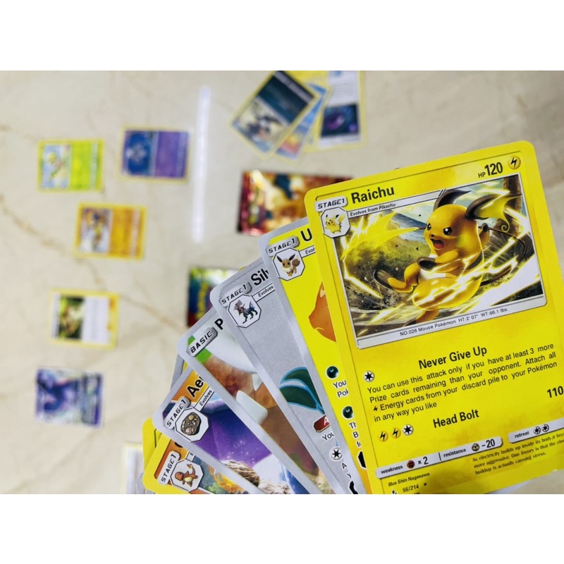 BỘ 8 THẺ BÀI POKEMON - COMBO THẺ BÀI DẠ QUANG SIÊU NGẦU GIÁ ƯU ĐÃI