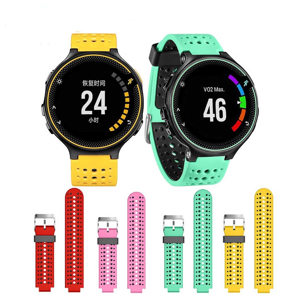 Dây đeo silicone mềm thay thế cho đồng hồ thông minh Garmin Forerunner 220/230/235/620/630