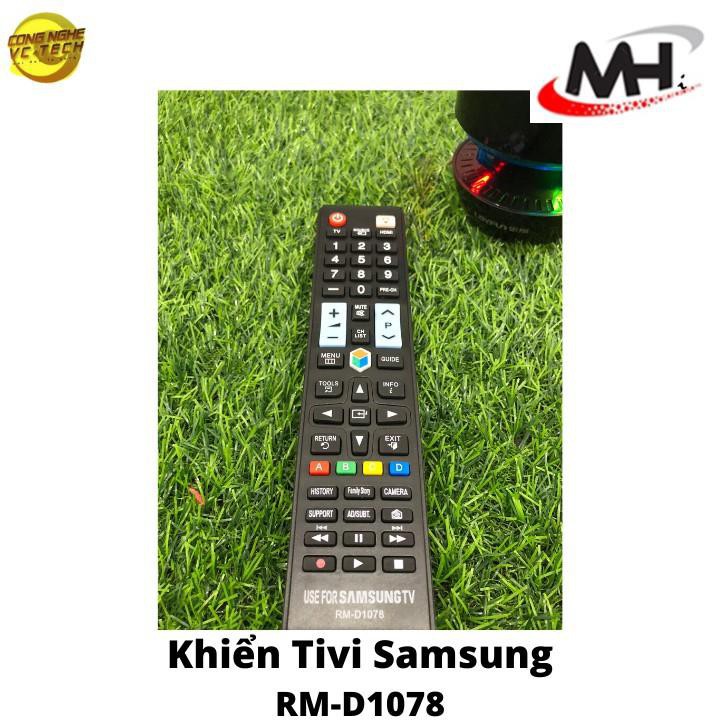 GIẢM 30% {TẶNG PIN}Điều Khiển TV Samsung Đa Năng RM-D1078+ - Dùng cho các dòng TV LCD/LED Samsung(Đen)