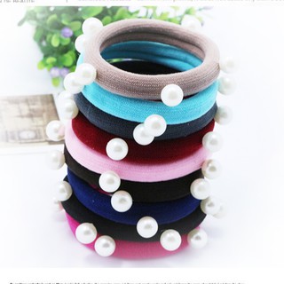 Dây cột tóc nhiều hột đính xung quanh nhiều màu dễ thương - moon shop