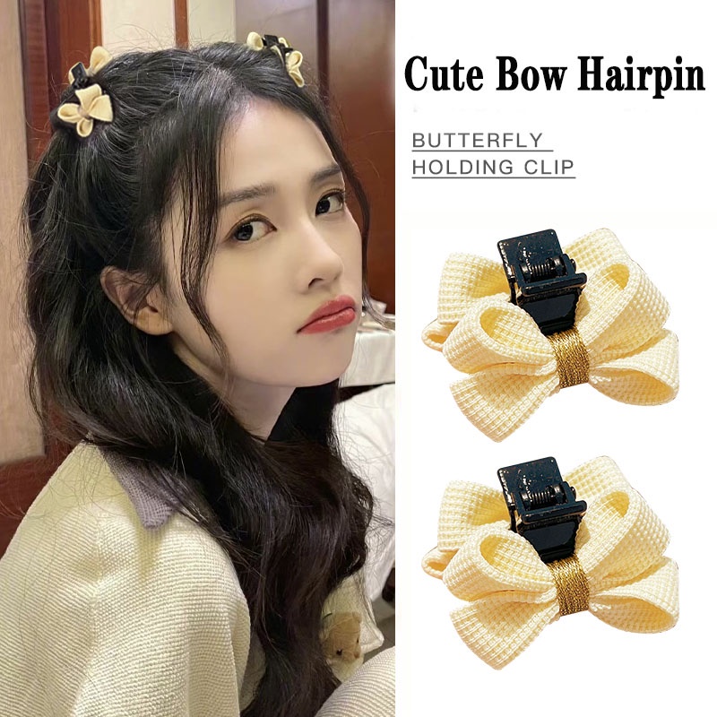 Kẹp Tóc Nơ Hai Mặt Cỡ Nhỏ Dễ Thương