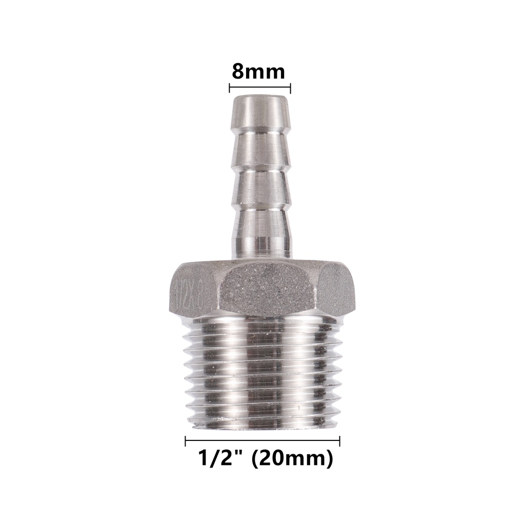 Đầu Nối Ống Thoát Nước Thay Thế Bằng Thép Không Gỉ 304 S60x6 IBC 6 / 8 / 10 / 12 / 14 / 16 / 18 / 20 / 25mm