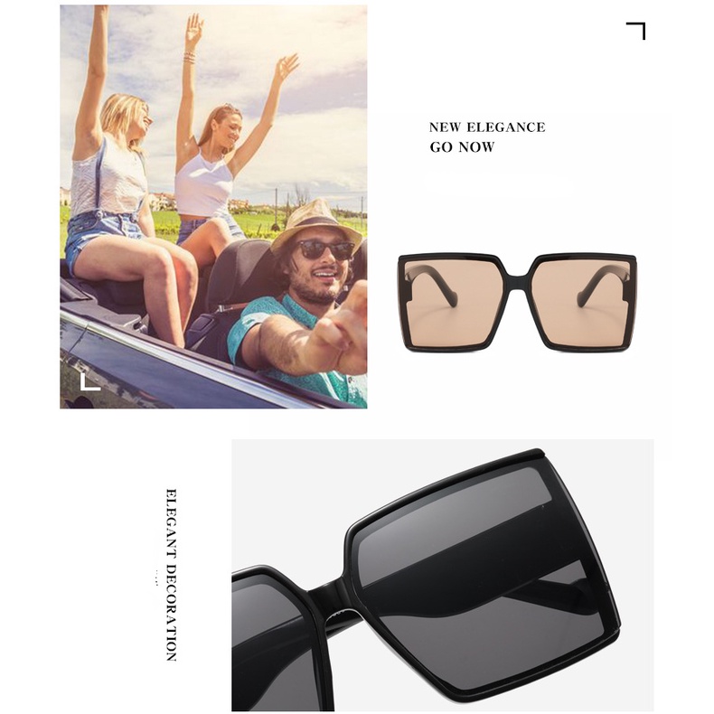 Kính Mát Vuông Chống Tia UV400 Thời Trang