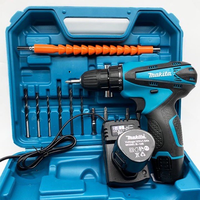 MÁY KHOAN PIN MAKITA 12V SIÊU KHỎE SIÊU BỀN CÓ CHỔI THAN