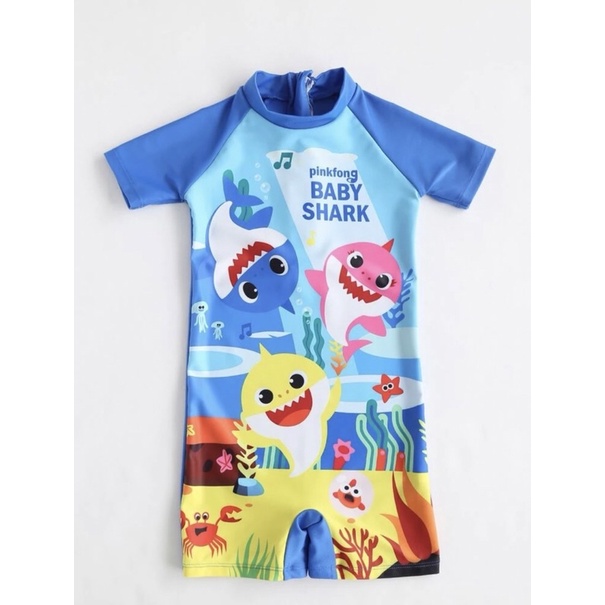 Đồ bơi liền thân baby shark cho bé