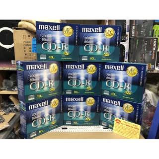 Đĩa trắng CD MAXELL lốc 10 đĩa (1 đĩa 1 vỏ)