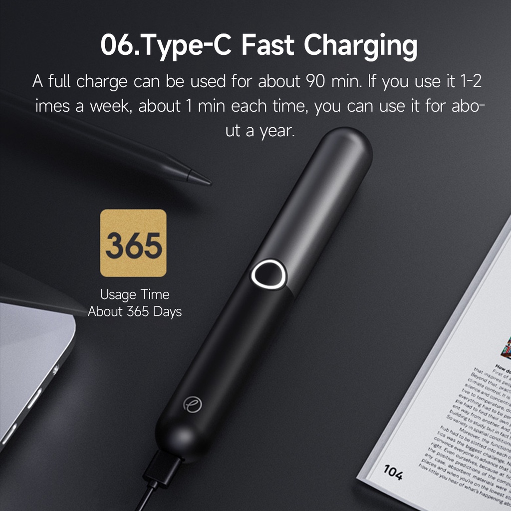 Xiaomi Youpin Tông Đơ Cạo Lông Mũi Sạc Pin Dài Chống Nước IPX7