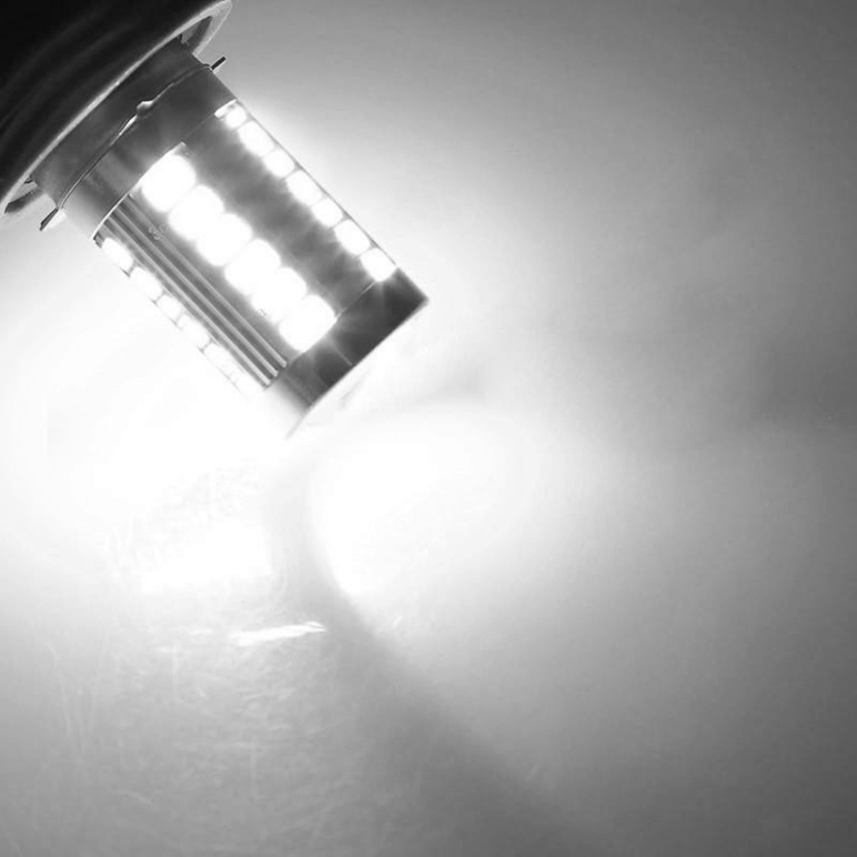 01 bóng đèn phanh, stop NHẤP NHÁY F1 - LED 18W thấu kính chuẩn 1157 Ảnh thật Sp