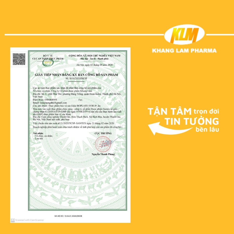 BOPLATE SYRUP Chiết xuất cao đu đủ kích thích tái tạo và làm tăng số lượng tiểu cầu DATE