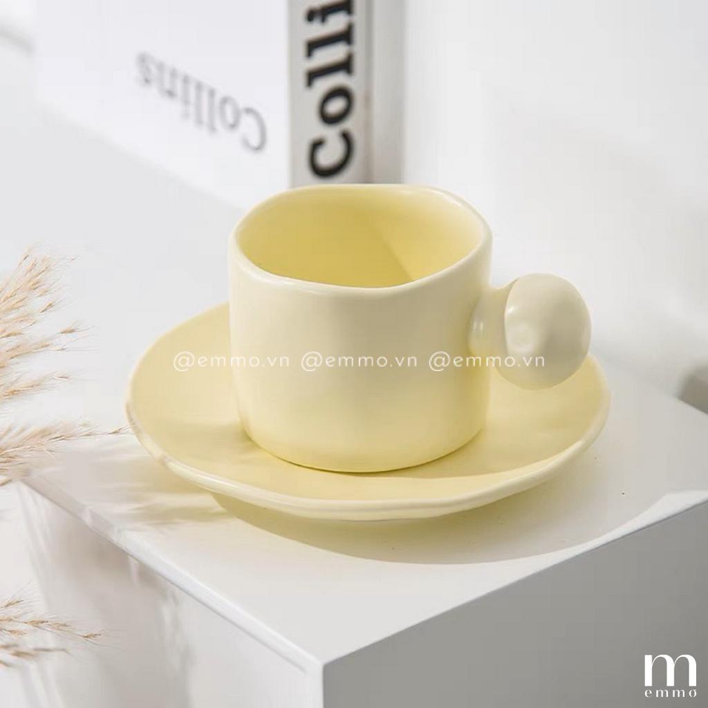 LY CỐC THỦY TINH KÈM DĨA EMMO VIBE