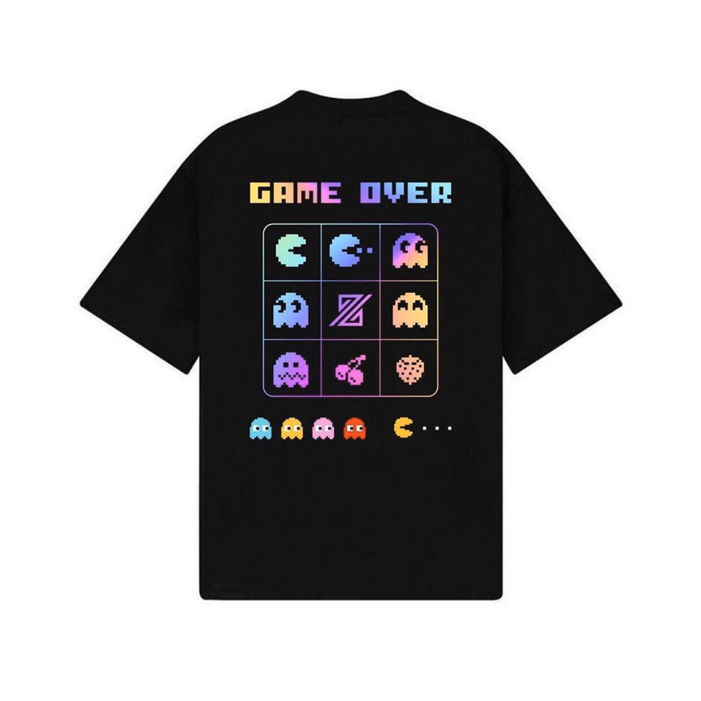 Áo Thun Game Over 🍒🍒🍒 Áo Thun Nam Nữ Unisex (Tặng Kèm 1 Gương Mini Siêu Xinh)