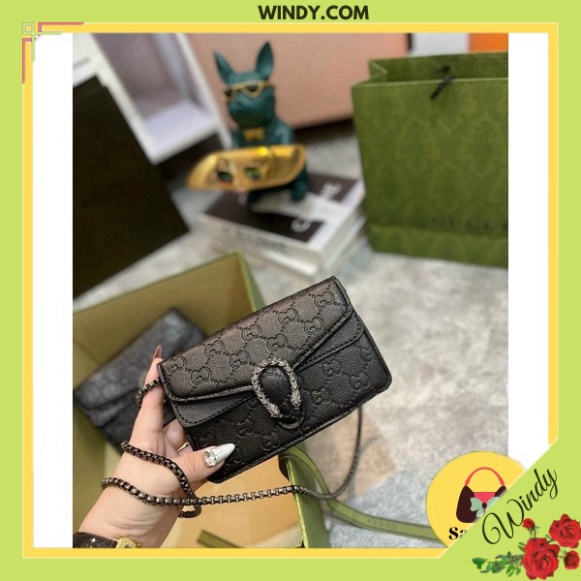 Túi đeo chéo mini đầu rồng size 18 đựng vừa điện thoại Windy.com