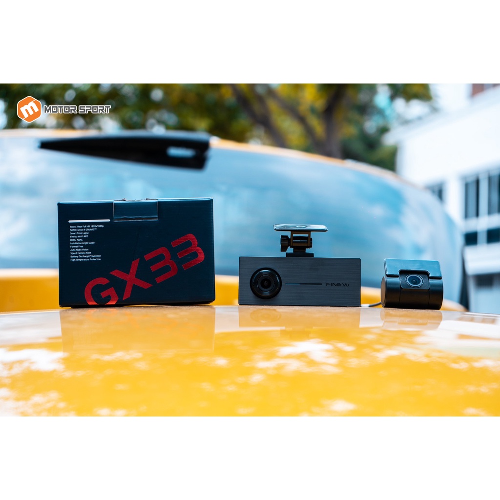 Camera hành trình ô tô FINEVU GX33 Hàn Quốc ghi hình khi xe tắt máy 930 giờ
