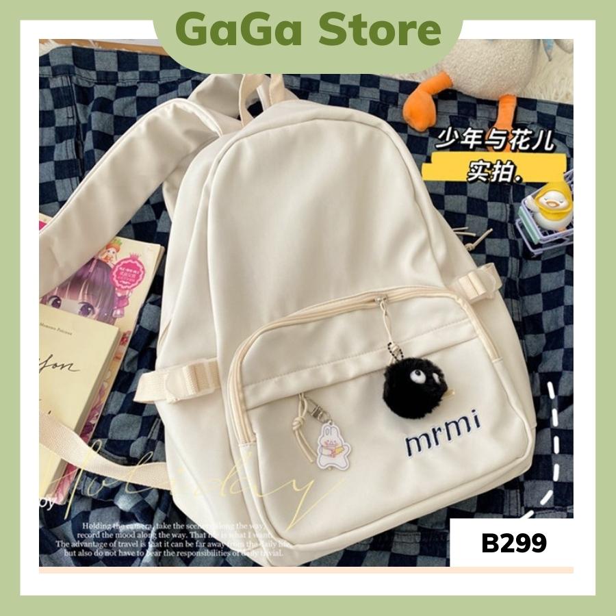 Balo nữ đi học trơn basic thời trang ulzzang hàn quốc giá rẻ vừa laptop 14inch B330