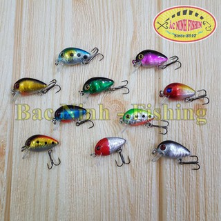 Combo 10  RUỒI CÂU CÁ RÔ PHI CỰC NHẠY TINI CRANK (Màu sắc ngẫu nhiên)