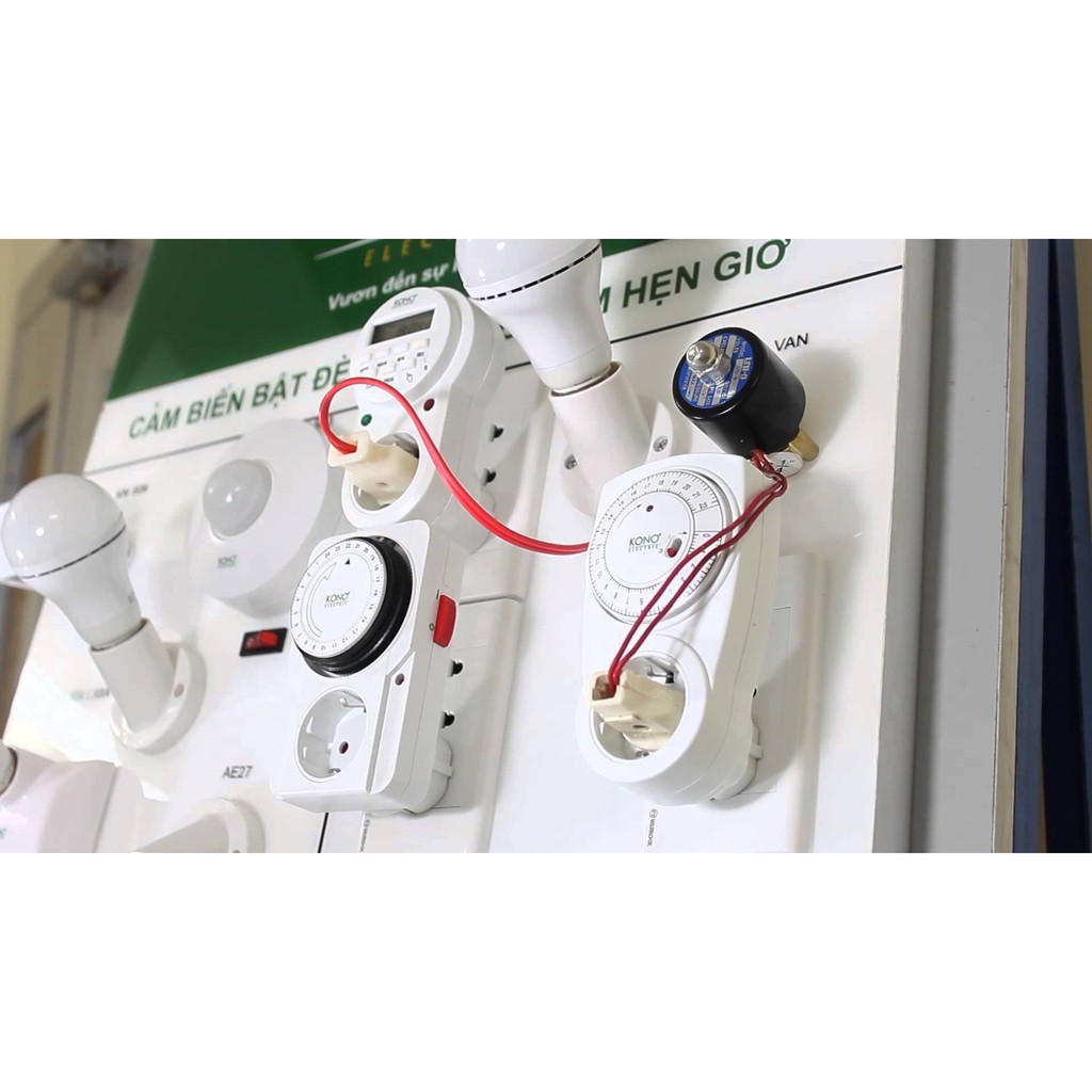 Ổ CẮM HẸN GIỜ LẬP TRÌNH ĐIỆN TỬ TIMER 24H/TUẦN DECOM