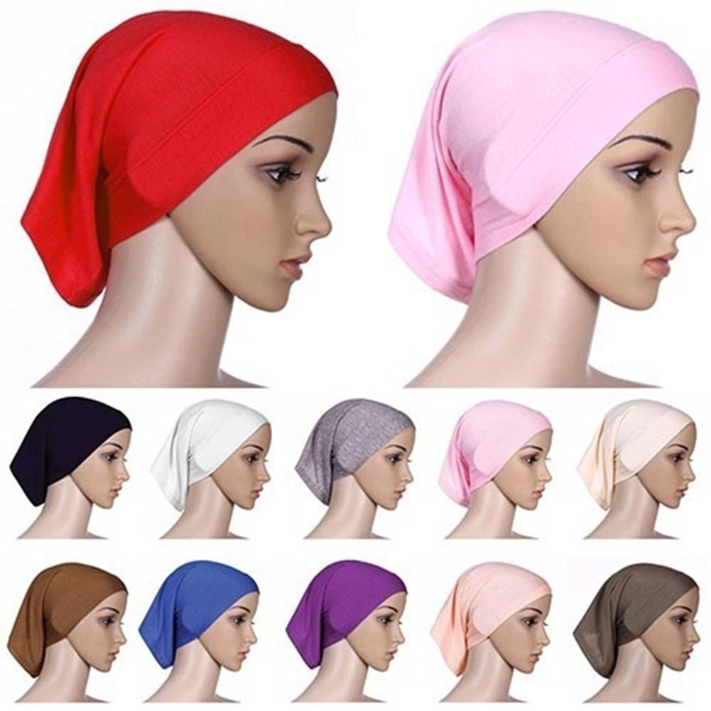 Khăn choàng đầu Hijab bằng cotton mềm cho phụ nữ hồi giáo