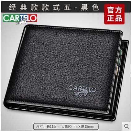 Ví nam Cartelo auth da bò xịn sale sốc