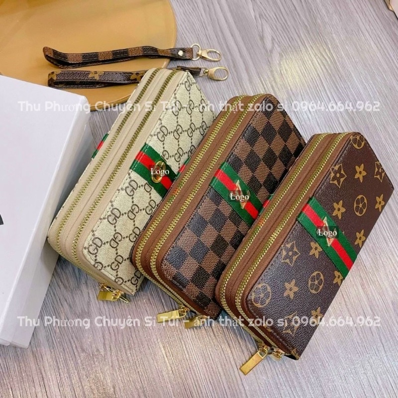 [XẢ KHO GIÁ GỐC] Ví dài cầm tay nữ, Ví nhiều ngăn 2 khoá hàng loại 1 chất da mềm mịn