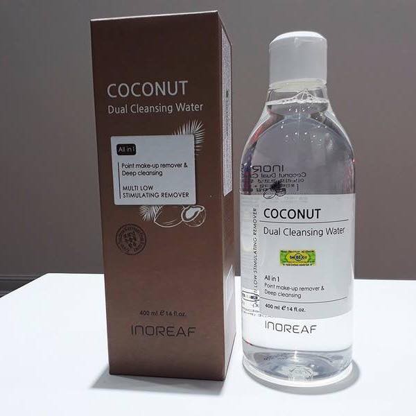 Nước tẩy trang chiết xuất dầu dừa INOREAF COCONUT DUAL CLEANSING WATER