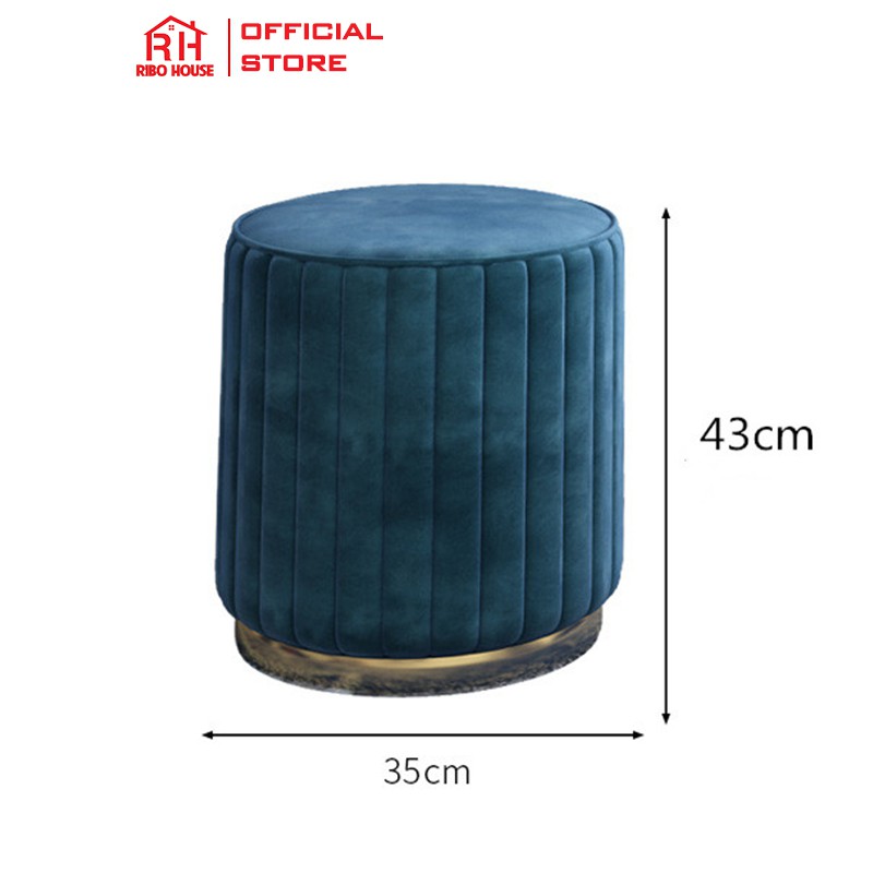 Đôn ghế bàn trang điểm RIBO HOUSE chân sắt sơn tĩnh điện,trang trí phòng ngủ - phòng khách, các tiệm làm đẹp RIBO51 | BigBuy360 - bigbuy360.vn