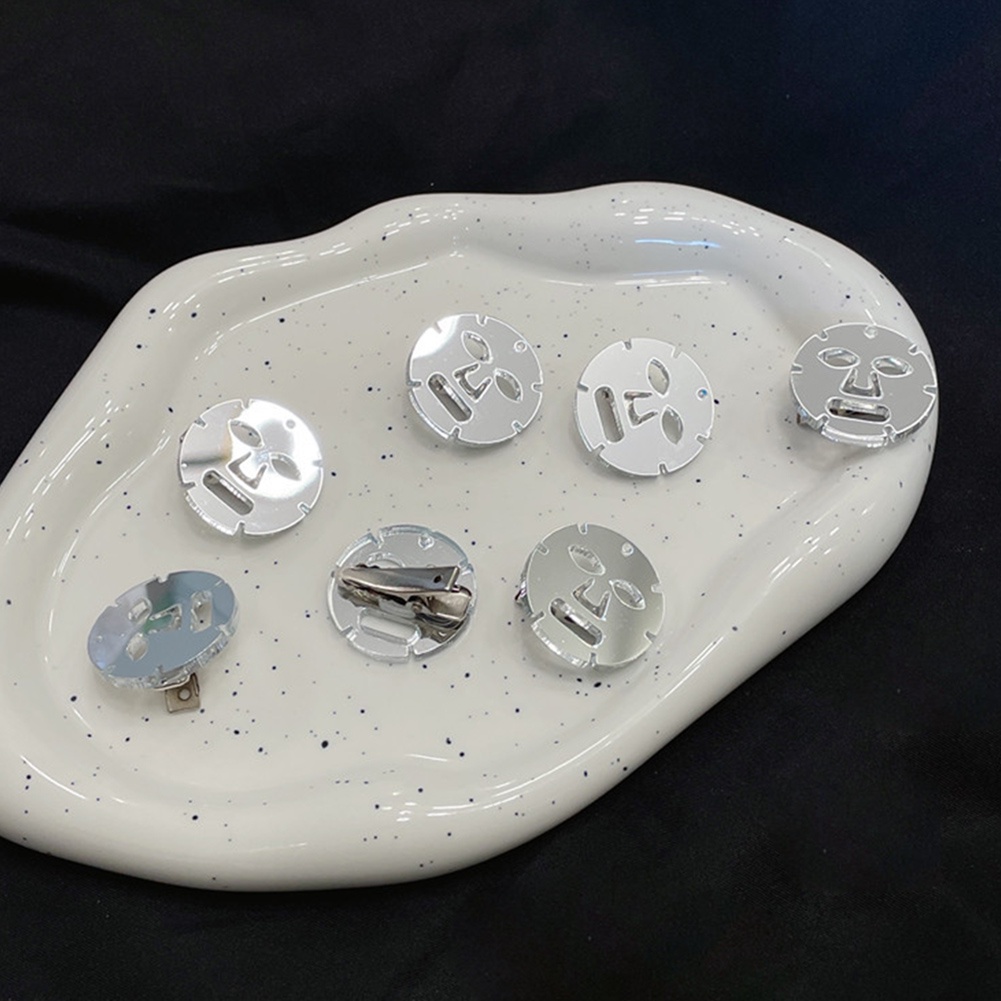 Kẹp Tóc Hình Mặt Nạ Acrylic Sáng Tạo