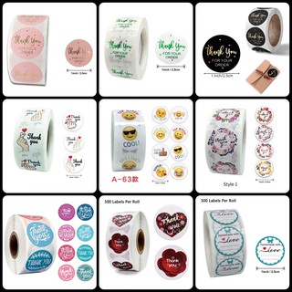 50 tem dán decal Thank You nhiều kiểu
